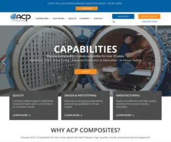 Acpcomposites.com(Fabricating Custom Composite Products) Screenshot