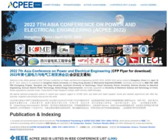 Acpee.net(ACPEE 2023) Screenshot