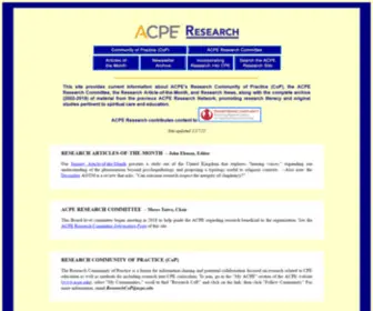 Acperesearch.net(ACPE Research) Screenshot