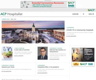 Acphospitalist.org(ACP Hospitalist) Screenshot