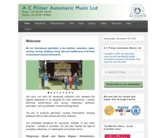 Acpilmer.com(A C Pilmer Automatic Music Ltd) Screenshot