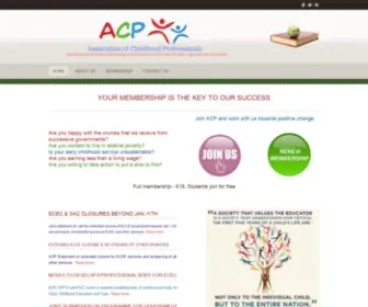 Acpireland.com(The Association of Childhood Professionals) Screenshot