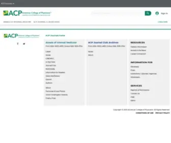 Acpjournals.org(ACP Journals) Screenshot