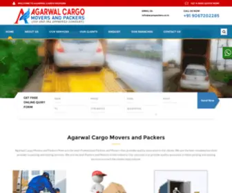 Acpmpackers.co.in(Agarwal Cargo Movers and Packers @packers and movers) Screenshot