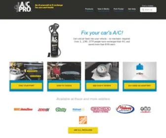 Acprocold.com(A/C PRO is the easy DIY car A/C repair) Screenshot