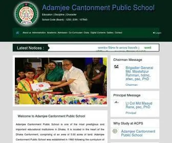 ACPS.edu.bd(Adamjee Cantonment Public School) Screenshot