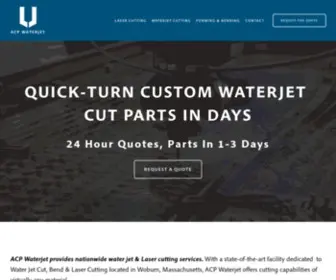 Acpwaterjet.com(ACP Waterjet) Screenshot