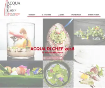 Acquadichef.com(Acqua di chefuna sfida nel cuore della tradizione gastronomica italiana) Screenshot