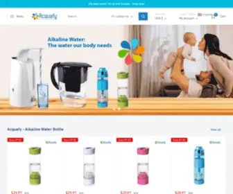 Acquafy.com(Alkaline water filters) Screenshot