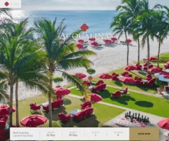 Acqualinaresort.com(Luxury Miami Beach Resort & Spa) Screenshot
