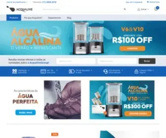 Acqualive.com.br(Home Purificadores de Água Alcalina Acqualive) Screenshot