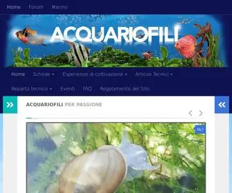 Acquariofili.com(Acquariofili) Screenshot