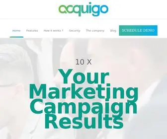 Acquigo.com(Marketing Cloud Customer Data Platform) Screenshot