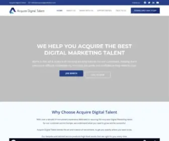 Acquiredigitaltalent.com(The Experts in Digital Marketing Recruitment for High Growth Companies) Screenshot
