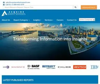 Acquiremarketresearch.com(Acquire Market Research) Screenshot