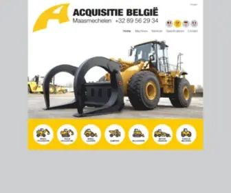 Acquisitiebelgie.com(Track excavators) Screenshot