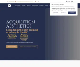 Acquisitionaesthetics.co.uk(Aesthetic Training Courses for Nurses) Screenshot