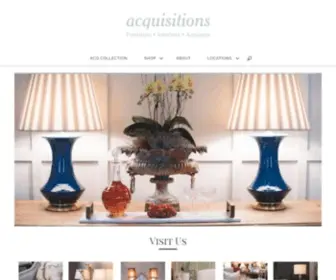 Acquisitionsinteriors.com(Furniture, Interiors, and Antiques) Screenshot