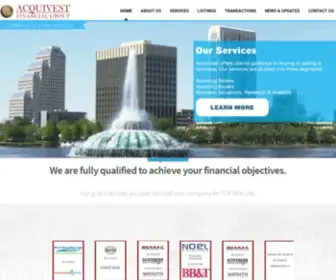 Acquivest.net(Business brokers in Central Florida) Screenshot