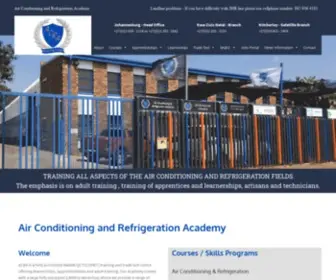 Acra.co.za(Air Conditioning and Refrigeration) Screenshot