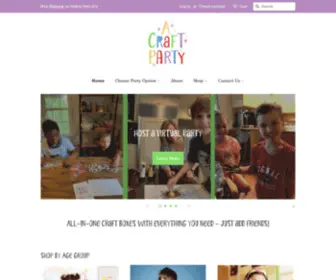 Acraftparty.com(All-In-One Crafts for Home and Parties) Screenshot