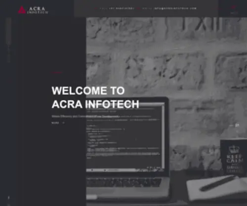Acrainfotech.com(Acra Infotech) Screenshot