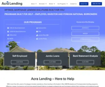 Acralending.com(Acra Lending) Screenshot