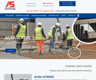 Acrascreed.com(Acra Screed) Screenshot