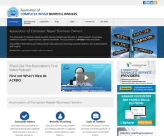 Acrbo.com(Association Computer Businesses) Screenshot