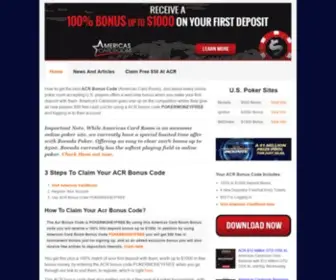 Acrbonuscode.com(ACR Bonus Code) Screenshot