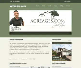 Acreages.com(Country Property For Sale Edmonton) Screenshot