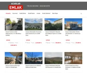 Acremlak.com(Acarlar Emlak Gayrimenkul ve Danışmanlık) Screenshot