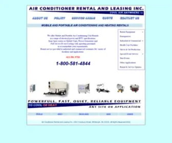 Acrental.com(Air Conditioner Rental and Leasing Inc) Screenshot