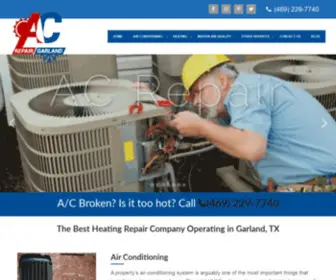 Acrepair-Garland.com(Garland Heating & Air) Screenshot