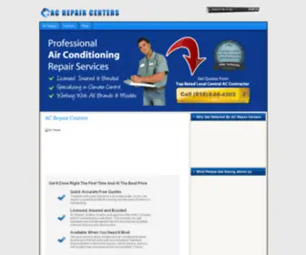 Acrepaircenters.com(AC Repair Centers) Screenshot