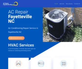 Acrepairfayettevillenc.net(AC Repair Fayetteville NC) Screenshot