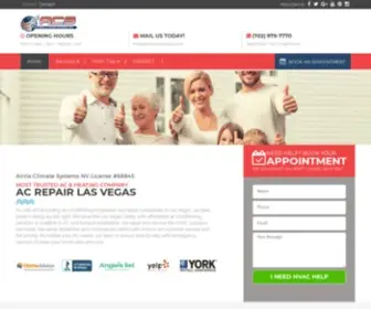 Acrepairslasvegas.com(Call now 702) Screenshot