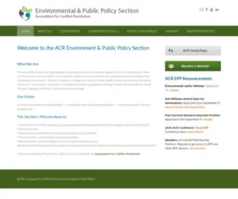 Acrepp.org(ACR Environment and Public Policy Section) Screenshot