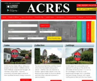 Acres.co.uk(Estate Agents in West Midlands) Screenshot