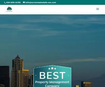 Acrespropertymanagement.com(Full Service Seattle Property Management Company) Screenshot