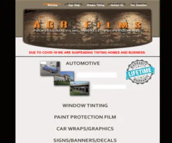 Acrfilms.com(ACR FILMS window tinting Jefferson City Tennessee) Screenshot