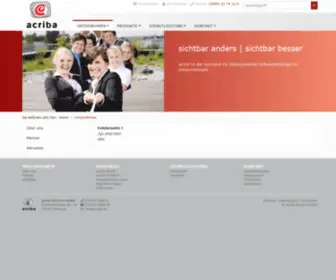 Acriba.de(Unternehmen) Screenshot