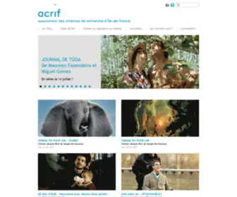 Acrif.org(Association des cinémas de recherche d'île) Screenshot