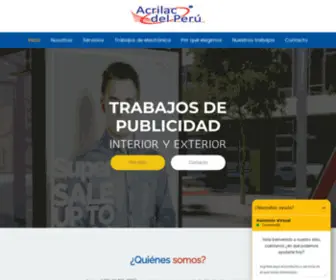 AcrilaCDelperu.com(Acrilac del Perú) Screenshot