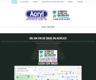 Acrilicos.cl(Acrilicos Publicitarios) Screenshot