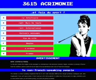 Acrimonie.com(Cadavre exquis visuel) Screenshot