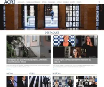 ACRJ.org.br(Associação Comercial do Rio de Janeiro) Screenshot