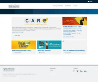 Acrlearningcenter.org(ACR Learning Center) Screenshot