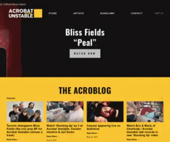 Acrobatunstable.com(ACROBAT UNSTABLE) Screenshot