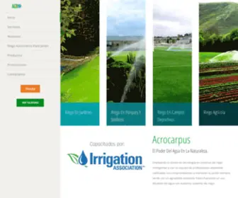 Acrocarpus.com(Sistemas de Riego para Jardines) Screenshot